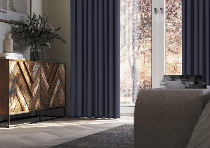 Medina, Navy - Made to Measure Curtains - Image 5